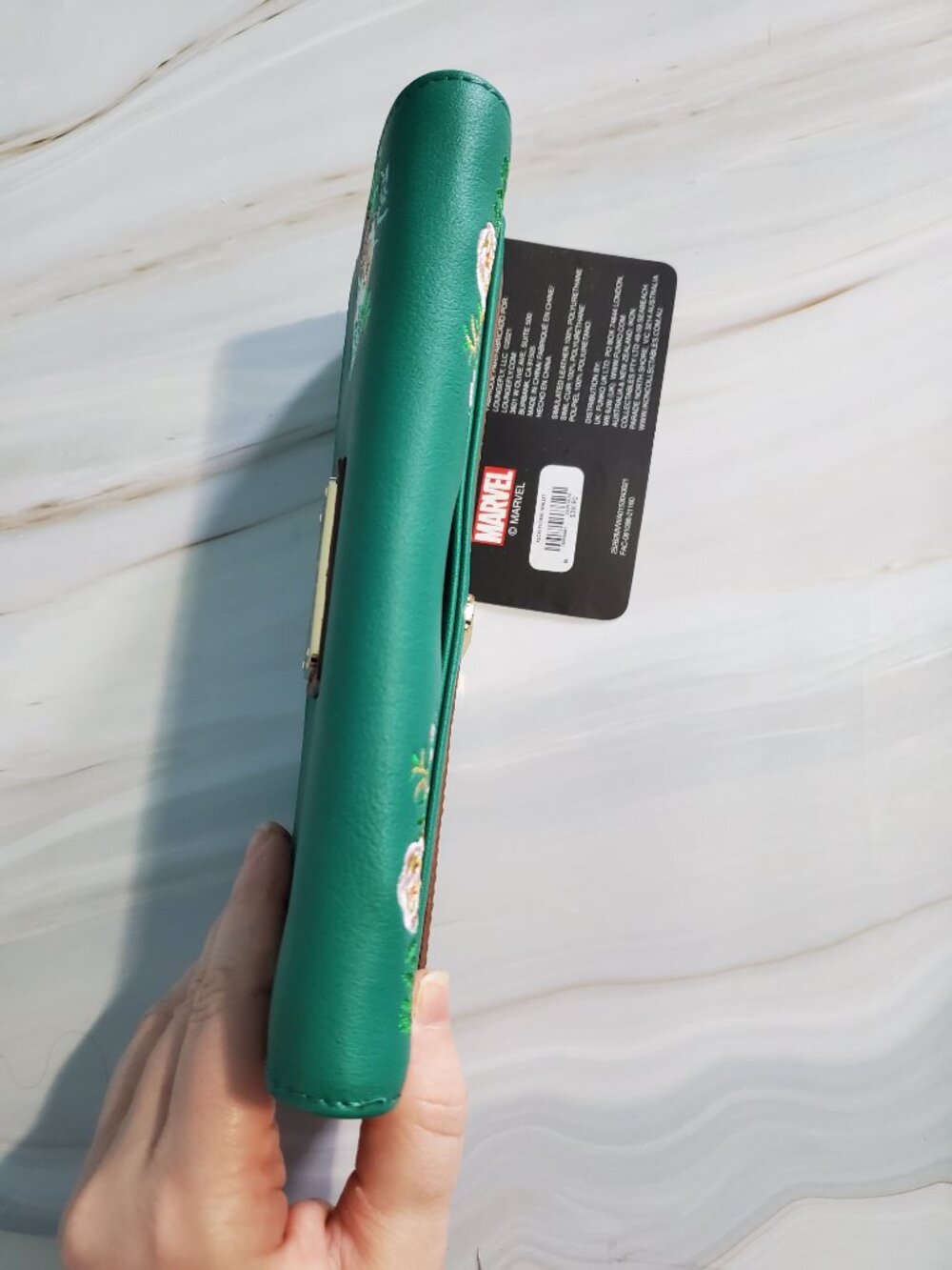 NWT Loungefly x Disney Marvel Avenger's Floral Loki Wallet - Picture 4 of 5